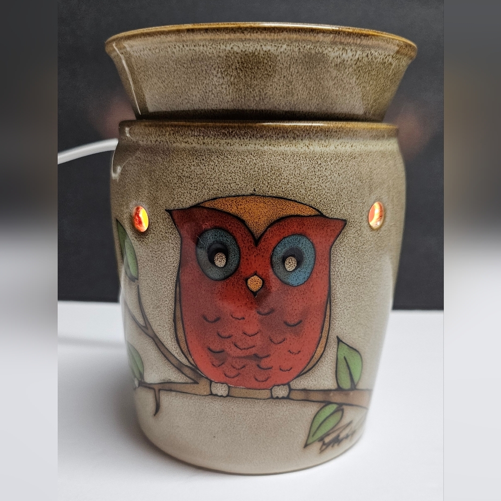 COPY - Scentsy Retired Owl on a Limb Full-Size Wax Warmer